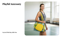 2 Pieces Lightweight Badminton Racket Bag Long-Lasting Racket Shoulder Bag Padded for Women