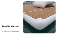 Inflatable Buoyant Dock PVC Material Inflatable Swim Deck Drop-Stitch Construction Buoyant Island Raft for Adults, Kids, Boat, Lake, Sea