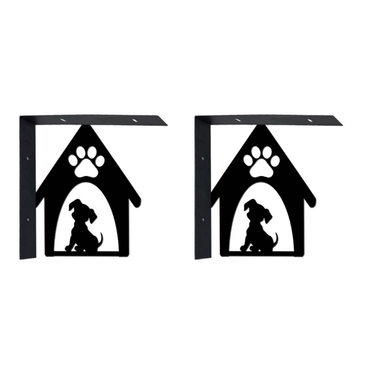 Decorative Shelf Bracket Black Wall Bracket Heavy-Duty Angle Support Space-Saving for Living Room, Kitchen