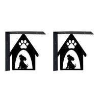 Decorative Shelf Bracket Black Wall Bracket Heavy-Duty Angle Support Space-Saving for Living Room, Kitchen