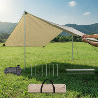 Blackout Sunshade Tarp Tent for Outdoor Camping and Picnic