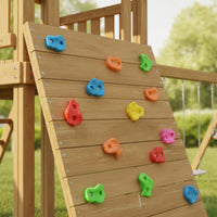 10 Pieces Climbing Holds with Mounting Hardware Colorful Rock Climbing Holds with Hardware Varied Color Wall Grips Wall Grips for Young Children