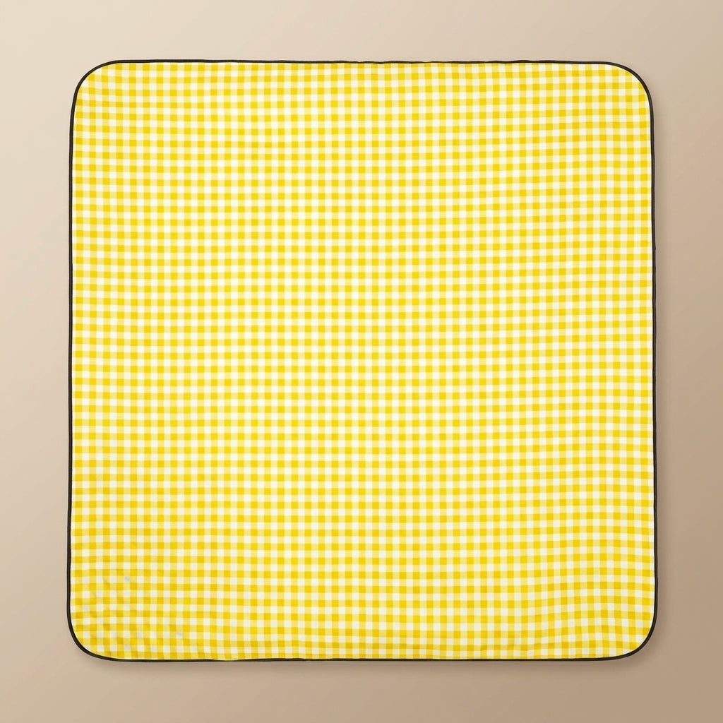 Picnic Blanket and Camping Mat with Soft Filling, Waterproof Mat for Groups, Oxford Cloth Beach Blanket with Integrated Handle Bag, Beach Mat