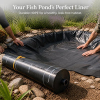 HDPE Geomembrane Pond Liner for Fish Ponds - Puncture & Aging Resistant