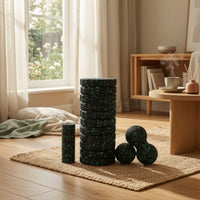 4 Pieces Foam Roller Kit Deep Tissue Fitness Equipment Portable for Yogis