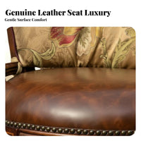 Single-Seater Club Chair Sturdy Wood Frame Living Room Seating Deep Cushioned Artistic design character for Homeowners, Adults