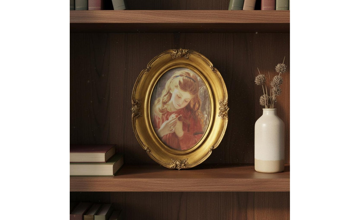 Oval Vintage Picture Frame Versatile Display Oval Picture Frame