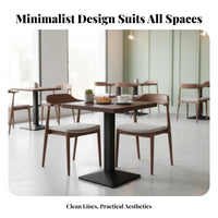 Minimalist Design Quick-Service Table and Chair Combination Economical Restaurant Dining Set Easy to Clean Commercial Dining Set Sturdy Construction for Business Owners, Homeowners, Milk Tea Shop, Cafe, Banquet Hall, Kitchen