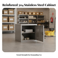 Lockable Single-Door Locker Rust-Proof Single Door Locker Corrosion-Resistant Metal Cupboard Heavy-Duty for Laboratory Technicians, Kitchen Personnel, Homeowners, Laboratoryoratory, School, Restaurant, Dormitory