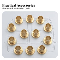 Silver-Tone Hinge Pin and Bushing Kit Durable Door Hinge Pin Kit Auto Parts Easy to Install