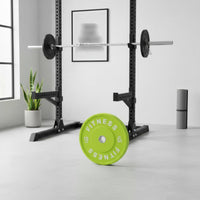Drop Resistant Macaron Color Barbell Plate Floor Friendly Rubber Bumper Plate Multiple Weights Available Colorful Weight Disc for Women, Men, Home Gym, Strength Training, Weightlifting