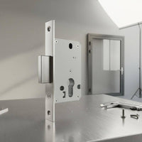 Aluminum Door Lock Mechanism Construction Single Latch Lock Body Heavy Duty for Experts, DIY Enthusiasts, Home Use, Office Doors