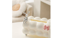 Tissue Box Holder with Storage Compartments Multi-Functional Tissue Box with Side Storage Stylish Elegant for Girls, Vanity
