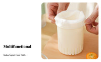 Yogurt Strainer Press Fridge Yogurt Press Strainer Versatile Whey Separator for Health Enthusiasts, Home Cooks