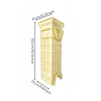 Reusable Roman Column Mold Thickened & Reinforced Plastic Balcony Railing Mold Long-Lasting Cement Fence Form Fine Surface Finish for Builders, Staircase