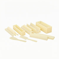 10 Pieces Hand Tools Sushi Making Kit Rectangular Rice Mold Set for Home Kitchen