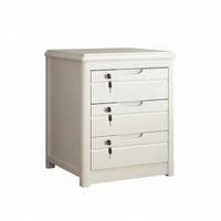 With Lock Multi-Drawer Nightstand Pre-Assembled Bedside Table Easy Assembly Bedroom Cabinet Modern Design for Homeowners, Apartment Dwellers, Families, Living Room, Home Office