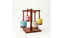 Wooden Yarn Holder with Rotating Arms Tangletangle-Resistant Yarn Holder with Spindles Organizer Tabletop Craft Tool Stable