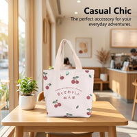 Personalized Canvas Tote Bag with Printing, Customizable Shopping for Women Daily Use, Heat Transfer Design Laptop for Businesses Reusable Carrier
