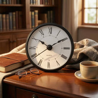 Black Metal Hands Round Quartz Clock Insert Plastic Frame Quartz Clock Insert Movement Insert Rubber Band Household Part