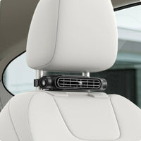 Hook-and-Loop Mount Car Seat Fan 1.5 M Cable Headrest Fan Compact Rectangular