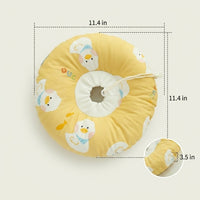 Pet Cone for Dogs and Cats, Cartoon Pet Cone with Drawstring, Textile Donut After Surgery to Prevent Bite Lick, Universal Fit Pattern
