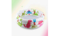 Thickened Three-Circle Pool Layered Pool with Bubble Bottom Cushioned Inflatable Ball Play Area Anti-Slip for Backyard