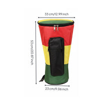 African Drum Bag Thickened Padding Hand Drums Bag Waterproof Hand Drum Backpack for Kids, Students, Music Class, Travel, Outdoor