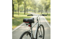 Bike Saddle with Spring Shock Absorbing Padded Bike Seat Bike Seat with Reflector Soft Wear-Resistant for Commuters