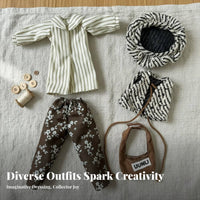30cm Doll Clothes Set Fashionable Design BJD Doll Clothes Detailed Craftsmanship Miniature Fashion Set for Hobbyists