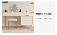 Modern Minimalist Design Cushioned Metal Frame Stool Retro Design Vanity Seat Compact Size Household Furniture Sturdy for Makeup Enthusiasts, Homeowners, Dressing Room, Walk-in Closet, Entryway, Bathroom