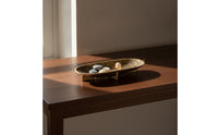 Fruit Tray Distressed Centerpiece Bowl Retro Metal Bowl with Footed Base for Living Room