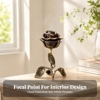 Sculptural Rose-Shaped Incense Burner Decorative Rose Incense Burner Tabletop