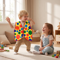 Clown Costume Vest Funny Clown Vest Bright Clothing for Children, Kids