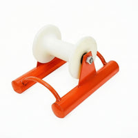Straight-Run Cable Pulley Anti-Friction Cable Guide with Frame Low Power Level Hardware for Wire Laying, Job Sites