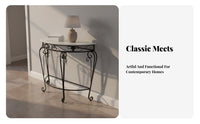 Iron Console Table Sturdy Structure for Corridor