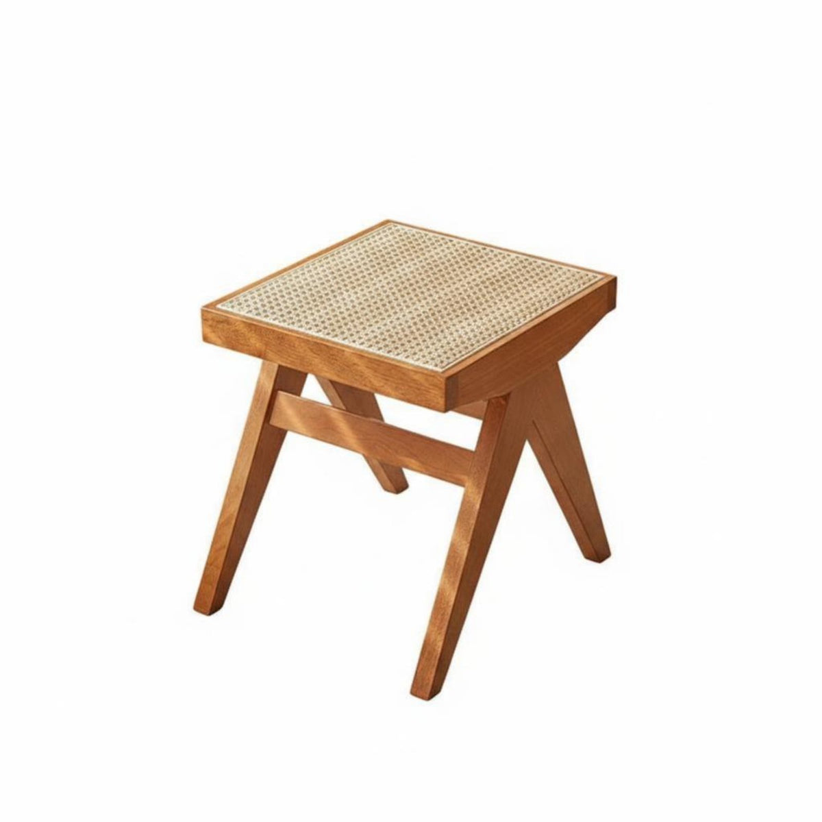 sturdy Wood Frame V-Leg Woven rear Chair mid-centuryera Modern aesthetic Padded Single-Seater Japanese Inspired Design Dining Seat Easy Assembly for Guesthouse Owners, Interior Designers, Bedroom, Living Room, perusing alcove, Reception Area