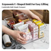 Clear Lidded container adaptable Plastic Container sturdyDuty for Desktop, Kitchen