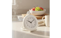 Moisture-Proof Waterproof Bathroom Timekeeper Anti-Fog Mini Suction Cup Timekeeper Minimalist Design Timekeeping Device Compact Size for Kitchen