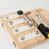 Screwdriver Busy Board Wooden Screwdriver Board for Preschool