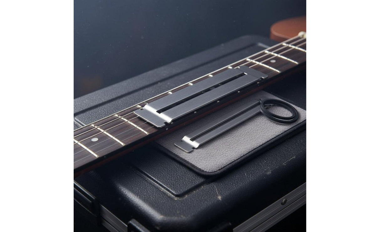 Fretboard Protector 2 Sizes Included Stainless Steel Fingerboard Guards Grooved Design Guitar Fret Protector Set for Guitarists