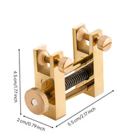 Violin Seam Clamp Brass Violin Gluing Clamp Double Sided Music Tool for Luthiers, Workshop
