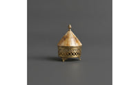 Brass Storage Jar Gilded Jar Hand-Applied Container with Lid for Dresser