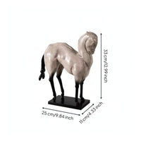 Resin Horse Sculpture Glossy Tabletop Decor Minimalist for Entryway, Homeowners