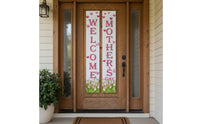 2 Pieces Festive Atmosphere Joyful Mother's Day Porch Banners Easy to Hang Mother's Day Door Couplets Reusable Holiday Decoration for Yard