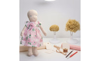 Cloth Doll Complete Stuffed Doll Soft Crochet Kit with Hooks for Craft Room, Art Class