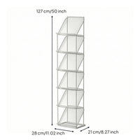 Periodical Rack Freestanding Periodical Display Rack Metal for Bookstore