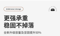 柜内置物架悬挂收纳架内衣内裤收纳盒可抽拉储物架分层架大容量 白色大号