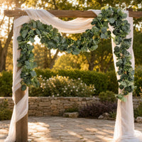 Eucalyptus Garland Vine Flexible Steming Artificial Eucalyptus Vine Trailing Hanging Leaf Garland for Decorative Display