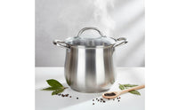 Large Stainless Steel Soup Pot Thickened Construction Stainless Steel Stock Pot Large Stockpot with Lid Even Heat Distribution